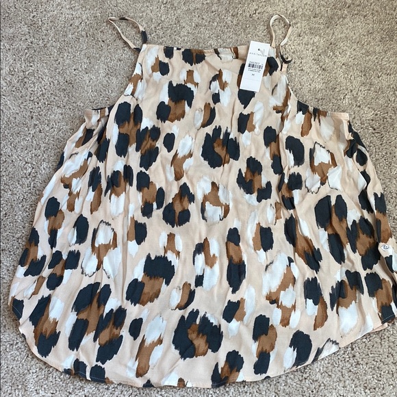 Ann Taylor Leopard Print Tank Top - Picture 1 of 4
